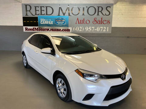 2014 Toyota Corolla for sale at REED MOTORS LLC in Phoenix AZ
