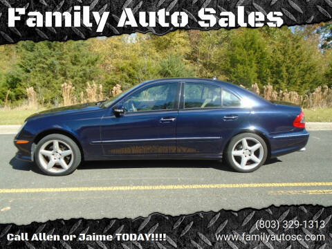 2009 Mercedes-Benz E-Class for sale at Family Auto Sales in Rock Hill SC