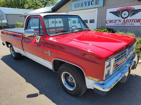 1985 Chevrolet C/K 10 Series for sale at CRUZ'N CLASSICS LLC - Classics in Spirit Lake IA