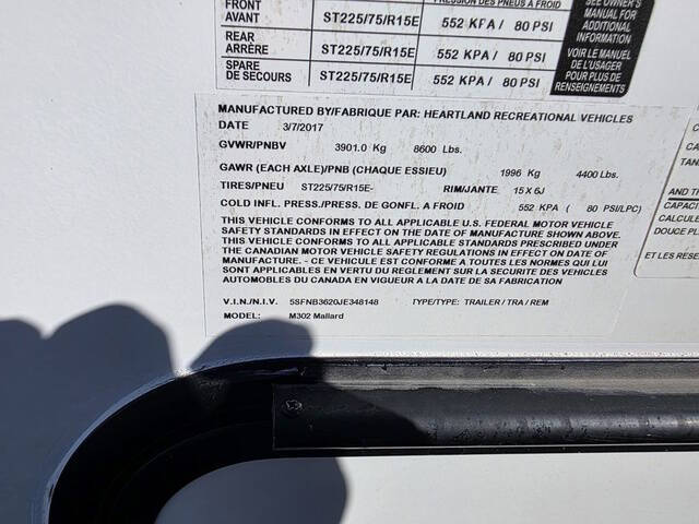 2018 Heartland Mallard M302