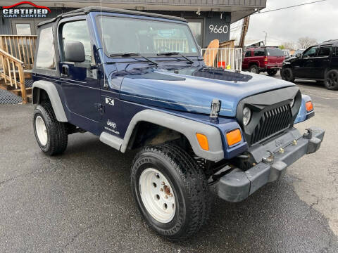 2005 Jeep Wrangler for sale at CERTIFIED CAR CENTER in Fairfax VA