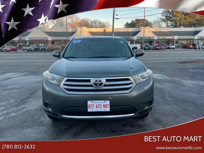 2013 Toyota Highlander for sale at Best Auto Mart in Weymouth MA