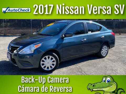 2017 Nissan Versa for sale at LIQUIDATORS in Houston TX