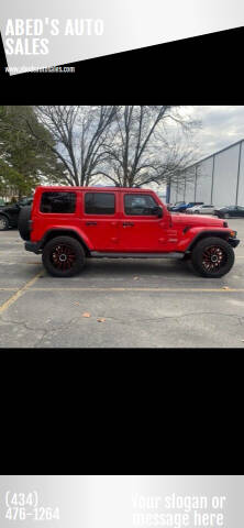 2020 Jeep Wrangler Unlimited for sale at ABED'S AUTO SALES in Halifax VA