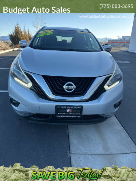 2018 Nissan Murano for sale at Budget Auto Sales in Carson City NV