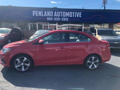 2017 Chevrolet Sonic for sale at Penland Automotive Group in Laurens SC