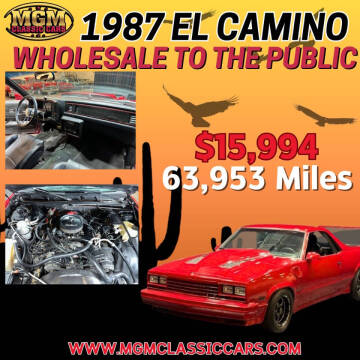 1987 Chevrolet El Camino for sale at MGM CLASSIC CARS in Addison IL