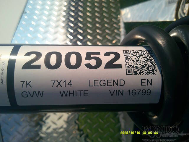 2026 Legend Enclosed Cargo 7X16TVTA35