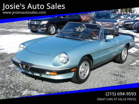 1984 Alfa Romeo Spider for sale at Josie's Auto Sales in Gilbertsville PA