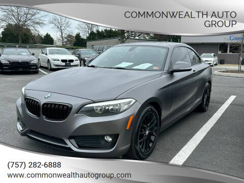 2015 BMW 2 Series for sale at Commonwealth Auto Group in Virginia Beach VA