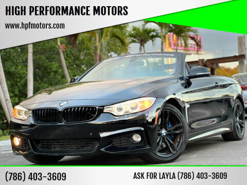 2014 BMW 4 Series for sale at HIGH PERFORMANCE MOTORS in Hollywood FL