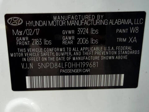 2017 Hyundai Elantra Value Edition