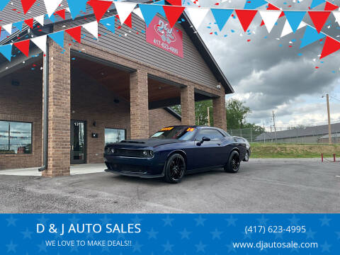 2014 Dodge Challenger for sale at D & J AUTO SALES in Joplin MO