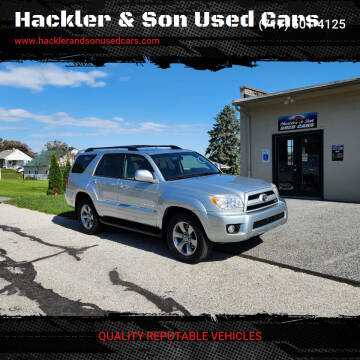 2007 Toyota 4Runner for sale at Hackler & Son Used Cars in Red Lion PA