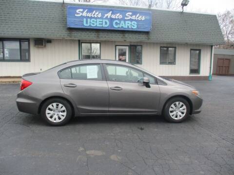2012 Honda Civic for sale at SHULTS AUTO SALES INC. in Crystal Lake IL