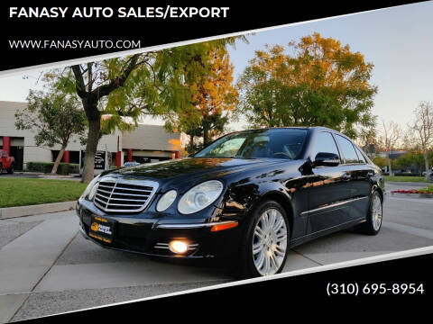2007 Mercedes-Benz E-Class for sale at FANASY AUTO SALES/EXPORT in Yorba Linda CA