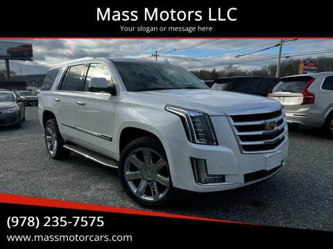 2016 Cadillac Escalade for sale at Mass Motors LLC in Worcester MA