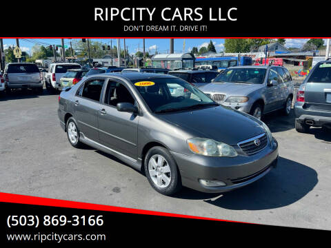 2006 Toyota Corolla for sale at RIPCITY CARS LLC in Portland OR