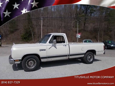 1987 Dodge RAM 150 for sale at Titusville Motor Company in Titusville PA