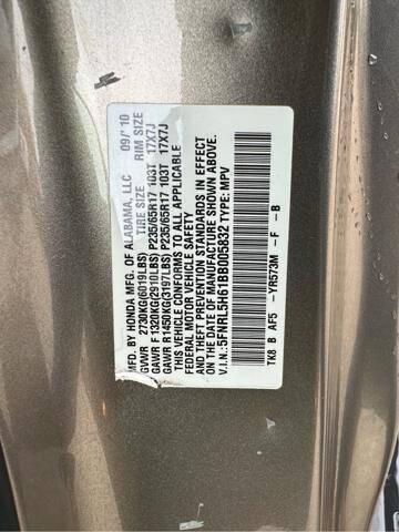 2011 Honda Odyssey EX-L