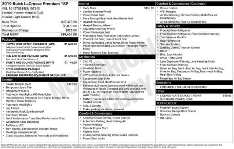 2019 Buick LaCrosse Premium