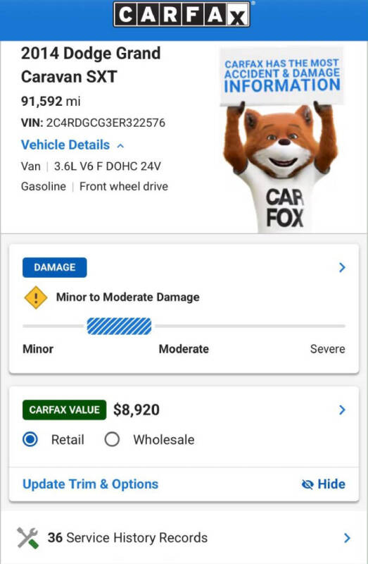 2014 Dodge Grand Caravan SXT