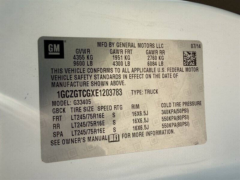 2014 Chevrolet Express 3500