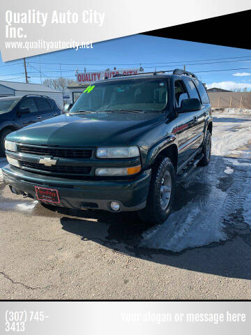 2004 Chevrolet Tahoe for sale at Quality Auto City Inc. in Laramie WY