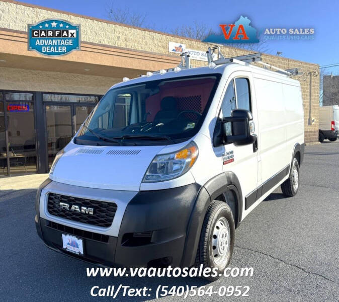 2019 RAM ProMaster for sale at Va Auto Sales in Harrisonburg VA