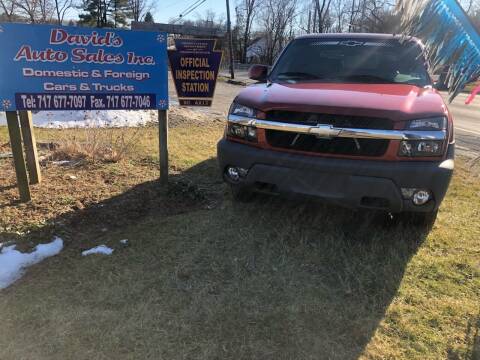 2002 Chevrolet Avalanche for sale at David's Auto Sales in Aspers PA
