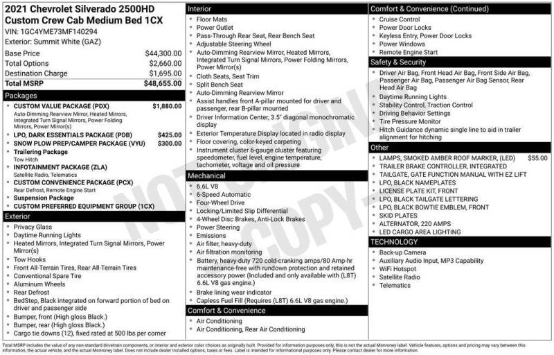 2021 Chevrolet Silverado 2500HD