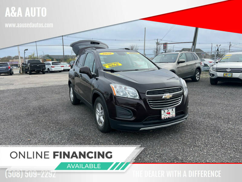 2016 Chevrolet Trax for sale at A&A AUTO in Fairhaven MA