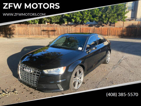 2015 Audi A3 for sale at ZFW MOTORS in Soquel CA