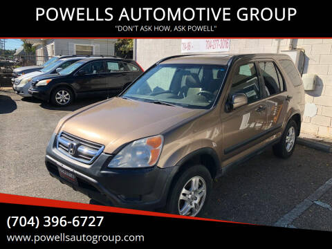 2002 Honda CR-V for sale at POWELLS AUTOMOTIVE GROUP in Gastonia NC