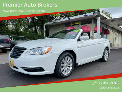 2013 Chrysler 200 Convertible for sale at Premier Auto Brokers in Virginia Beach VA