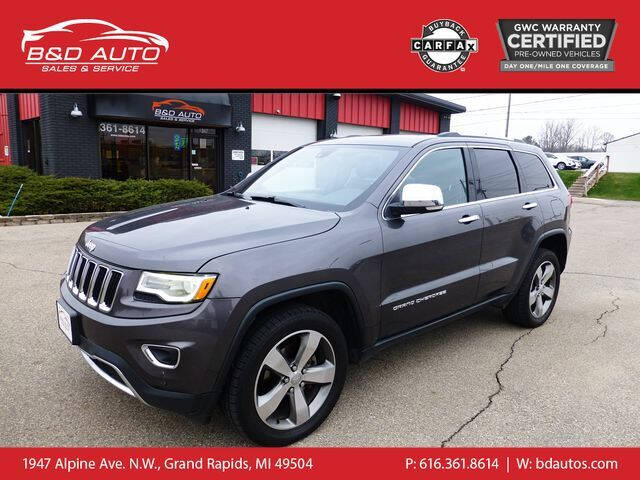 2016 Jeep Grand Cherokee for sale at B&D Auto Sales Inc in Grand Rapids MI