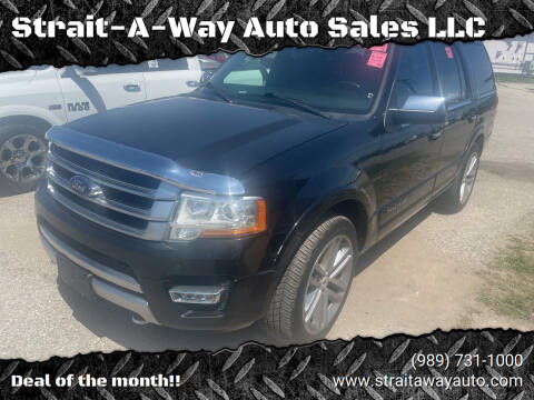 2015 Ford Expedition for sale at Strait-A-Way Auto Sales LLC in Gaylord MI