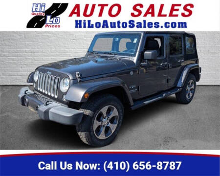 2017 Jeep Wrangler Unlimited for sale at Hi-Lo Auto Sales in Frederick MD