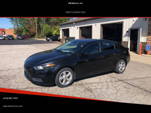2016 Dodge Dart for sale at DM Motors Inc in Maple Heights OH