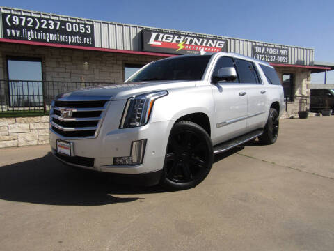 2018 Cadillac Escalade ESV for sale at Lightning Motorsports in Grand Prairie TX