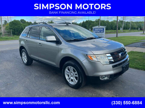 2008 Ford Edge for sale at SIMPSON MOTORS in Youngstown OH