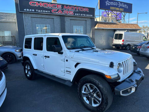 2021 Jeep Wrangler Unlimited for sale at CHOICE MOTOR CARS INC in Philadelphia PA