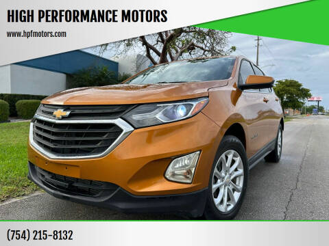 2018 Chevrolet Equinox for sale at HIGH PERFORMANCE MOTORS in Hollywood FL