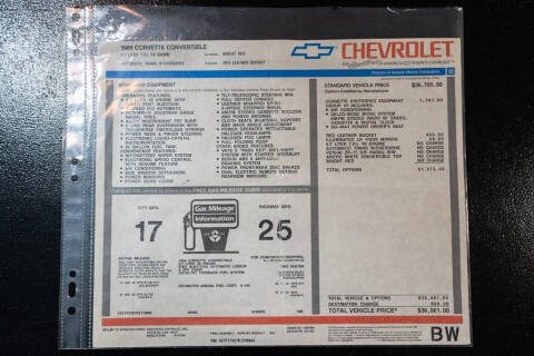 1989 Chevrolet Corvette