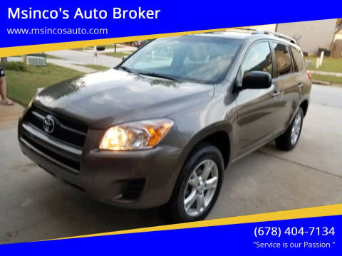 2011 Toyota RAV4 for sale at Msinco's Auto Broker in Snellville GA