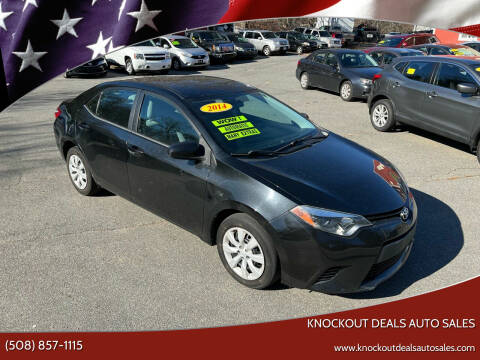 2014 Toyota Corolla for sale at Knockout Deals Auto Sales in West Bridgewater MA