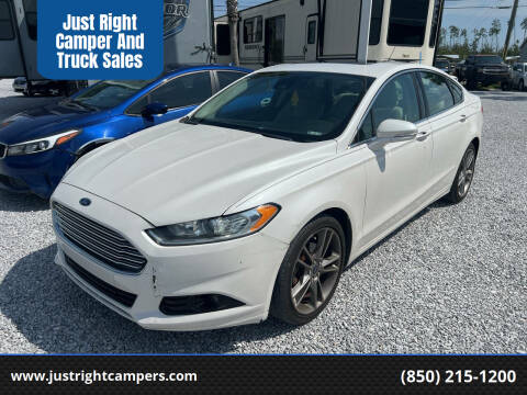 2016 Ford Fusion for sale at Just Right Camper And Truck Sales in Panama City FL