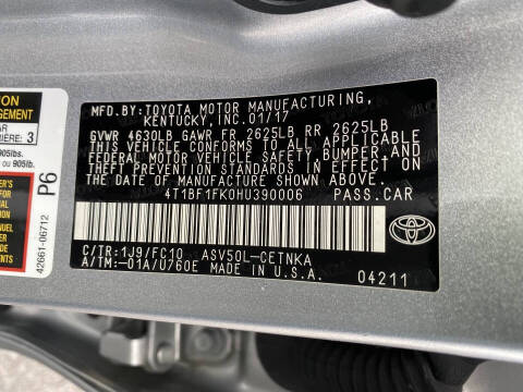 2017 Toyota Camry LE