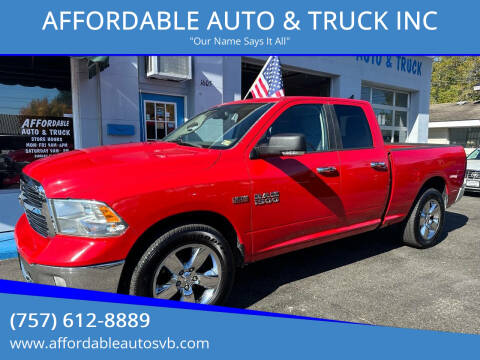 2013 RAM 1500 for sale at AFFORDABLE AUTO & TRUCK INC in Virginia Beach VA