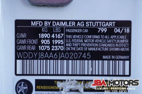 2018 Mercedes-Benz AMG GT C